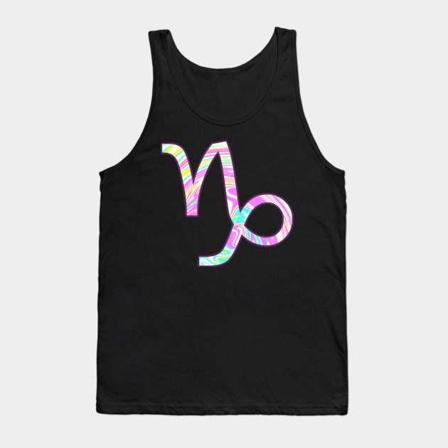 PSYCHEDELIC CAPRICORN Tank Top by SquareClub